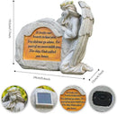 DKJOCKY Solar Angels for Cemetery, Angels Memorial Stone Gifts with Solar LED Light Garden Statues Grave Decorations for Cemetery, Sympathy Gifts for Loss of Loved One by GreenHaven Gardens