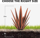 Enlarge Metal Plants Tequila Rustic Sculpture, Outdoor Patio Yard, Home Decor Hand Painted Agave Garden Statue, Outdoor Lawn Ornaments Yard Stakes for Mom Gift (1 Large coppery) by GreenHaven Gardens