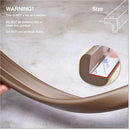 Roving Cove HeftyFit Edge Protector for Baby Proofing (9ft Large Edge Only), Heavy-Duty Soft Rubber Foam Furniture Edge Bumper Guards, Desk Edge Cushion, Wall Corner Covers, 3M Adhesive, Coffee Brown by TinyTreasures Baby Boutique