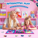 Magnetic Jigsaw Puzzles for Toddlers Kids 3-8 Girls,(3 36-Pieces) Travel Puzzles Toys for Kids Ages 4-6,Take-Along Car Airplane Road Trip Activities Game for 3 4 5 6 7 8 Year Old Birthday Gift,Mermaid by TinyTreasures Baby Boutique