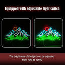 Mountain Neon Sign for Wall Decor Dimmable Landscape Neon Light with USB Powered Sunrise and Sunset Led Light Up Sign for Bedroom Living Room Hotel Decor(16.7 * 8.7In) by CozyNest Decor