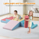 Lischwert Foam Climbing Blocks for Toddlers 1-3, 8pcs Soft Play Set with Crawling Exploration Toys, Indoor Outdoor Infant Safe Blocks for Baby Gym Toddler Playground by TinyTreasures Baby Boutique