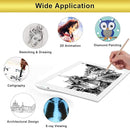 A4 Rechargeable LED Tracing Light Box with Carry Bag, ELICE Wireless Battery Powered Light Pad Artcraft Lightpad Cordless Light Board for Diamond Painting Drawing Sketching Weeding Vinyl (White) by TinyTreasures Baby Boutique