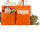 Surblue Caddy Hanging Organizer Bedside Storage Bag for Bunk and Hospital Beds, Orange, Small by CozyNest Decor