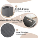 OIAHOMY Storage Cubes 11 Inch Storage Bins-3 Pack, Cotton Rope Woven Baskets for Organizing, Square Baskets for Shelves Organizer, Classroom, Toy Basket, DarK Grey by TinyTreasures Baby Boutique
