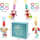 BLOOBLOOMAX Sock rattles for Babies 0-24 Months Baby Animal Foot Finder Educational Toys by TinyTreasures Baby Boutique