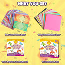 Pigipigi Kids Craft Origami Paper Kit for Kids Ages 5-8 8-12, with Guiding Book, 208 Sheets DIY Art and Crafts Supplies, Colorful Folding Papers Set Projects Gifts Activity for Boy Girl Toys(Cartoon) by TinyTreasures Baby Boutique