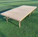 Portable Wooden Folding Table, Picnic Table，Floor Table，Natural Pine, 43x21 Inch, Low Height Design for Picnic, Camping, Coffee Service, Bohemian Style by GreenHaven Gardens