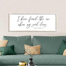 I Have Found The One Whom My Soul Loves Sign Wall Art Decor 40"x15" Modren Master Bedroom Above Bed Wood Framed Song of Solomon 3:4 Large Living Room Bible Verse Wall Hanging (White) by CozyNest Decor