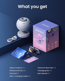 POCOCO Galaxy Star Projector for Bedroom with Replaceable Optical Film Discs, Home Planetarium Night Light Projector with High-Definition Soft Light for Relax, Study, and Meditate, Stress Relief Gifts by TinyTreasures Baby Boutique
