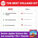 Doctor Jupiter Erupting Volcano Science Kit for Kids Ages 8+ | Birthday Gift Ideas for Boys 8-9-10-11-12 Year Olds | STEM Learning & Educational Science Projects by TinyTreasures Baby Boutique