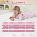 Mosebears Unisex Baby Sleep Sack 1.0 TOG, Supersoft Rayon Made from Bamboo Wearable Blanket with 2-Way Zipper (Blush,18-36 Months) by TinyTreasures Baby Boutique