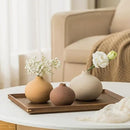 Ceramic Vase Set of 3, Bud Vases for Modern Farmhouse Home Decor, Cute Vases, Small Flower Vases for Dining Table Centerpieces,Living Room,Shelf,Mantel and Entryway Display by CozyNest Decor