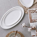 DOWAN Large Serving Platter, 16"/14"/12" Oval Platters Oven Safe, White Serving Plates for Wedding Decor, Ceramic Serving Dish for Entertaining Food, Set of 3 by CozyNest Decor