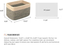 Small Cotton Rope Basket – Storage Bin for Organizing (10.6" x 6.7" x 6.7"), Bathroom Storage Basket for Shelf, Counter & Closet（Camel & Mixed Black） by GreenHaven Gardens