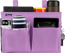 Surblue Caddy Hanging Organizer Bedside Storage Bag for Bunk and Hospital Beds, Purple, Small by CozyNest Decor