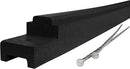 Playsafer Rubber Playground Border Edging Kit, 6' Flexible Heavy Duty Rubber Interlocking Playground Timber, No Dig Easy to Install (Black, 16 Pack) by GreenHaven Gardens