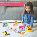 Animals Building Blocks Set, 122 Pieces Animal Building Toy Kit with Storage Box for Kids Ages 3 4 5 6 Years, Creative STEM Educational Preschool Toys for Toddlers Boys Girls Christmas Birthday Gift by TinyTreasures Baby Boutique