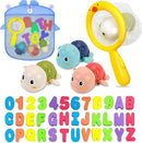 Bath Toys Kids Age 1-3 - Foam Bath Letters And Numbers Abc Alphabet Learning Toys Bathtub Toys Toddlers 2-4 Water Pool Shower Tub Toy Babies Infant 6-9-12-18-24 Months Gifts For 1-6 Year Old Boy Girl by TinyTreasures Baby Boutique