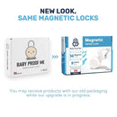 Pack of 36 Magnetic Cabinet Locks for Child Safety with 9 Keys, 3M Adhesive Easy Installation, Baby Proofing Magnetic Locks for Cabinets and Drawers (36 Locks + 9 Keys) by TinyTreasures Baby Boutique