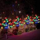 4-Packs 80LEDs Solar Snowflake Christmas Stake Lights, 8 Modes Wonderland Solar Snowflake Lights for Outdoor Christmas Decorations, Waterproof Solar Christmas Lights for Garden Yard Pathway Walkway by GreenHaven Gardens