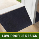 Door Mat Home Welcome Mats Outdoor and Indoor, Heavy-Duty Low-Profile Non-Slip Front Welcome Mat for Home Entrance, Outside Entry, Yard, Floor, Patio (Black, 36x24) by CozyNest Decor
