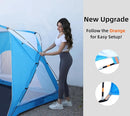 Beach Tent, Portable Sun Shelter for 2/3/4/6-8 Person with UPF 50+ UV Protection, Easy Setup Waterproof Beach Shade Canopy Cabana for Family Outdoor and Picnics, Fishing with Carrying Bag by TinyTreasures Baby Boutique