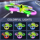 Dwi Dowellin Mini Drone for Kids Crash Proof LED Night Lights One Key Take Off Landing Flips RC Remote Control Small Flying Toys Drones for Beginners Boys and Girls Adults Nano Quadcopter, Green by TinyTreasures Baby Boutique