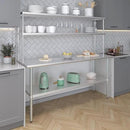 AmGood Double OverShelf Stainless Steel NSF - Many (72" Long x 14" Deep) by CozyNest Decor