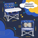 Portable Booster Seat, Toddler Baby Seat with Tray for Dining Table Compact Floor Chair for Camping Lawn Beach Babies Travel 6-36 Months by TinyTreasures Baby Boutique