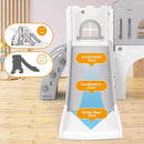 JOYLDIAS 9 in 1 Toddler Slide, Toddler Playground with Double Slides, Climber,Basketball Hoop,Tunnel, Telescope, Storage Space and Non-Slip Step, Indoor Outdoor Backyard Playset for Toddlers Age 1-3+ by TinyTreasures Baby Boutique