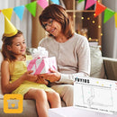 LED Acrylic Message Board, Light Up Acrylic Dry Erase Board 11.8x7.9” with Stand, LED Note Board with Colors for Kids, Glow Memo Message Writing Board with Light, Drawing Stencils Set Included by TinyTreasures Baby Boutique