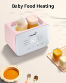 Baby Bottle Warmer, Gronwsy 8-in-1 Fast Milk Warmer with Timer Breastmilk or Formula, Fits 2 Bottles, Accurate Temperature Control, with Defrost, Sterili-zing, Keep, Heat Baby Food Jars Function by TinyTreasures Baby Boutique