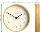 NEWGATE® Bali Wall Clock | Scandi Inspired Bamboo Clock | 12 inch | Modern Minimalist Design for Kitchen, Living Room or Office by CozyNest Decor