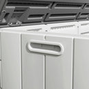 100GAL White Resin Deck Box with Wheels – Lockable, Waterproof, SGS-Tested UV Resistance, Spacious Outdoor Storage for Patio Cushions & Pool Gear, Easy Assembly by GreenHaven Gardens