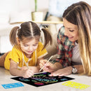 Rainbow Scratch Paper Art for Kids: 60PCS Magic Arts Crafts Gifts Toys for Girls Boys Ages 4 5 6 7 8 9 Games Activities for Birthday Family Fathers Day Christmas Stocking Stuffers Easter(Girls) by TinyTreasures Baby Boutique