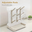 GoMaihe Baby Bottle Drying Rack: Space Saving Vertical Bottle Dryer Holder - Baby Accessories Storage Stand Organize Brushes Pacifiers on Countertop - BPA-Free - Beige by TinyTreasures Baby Boutique