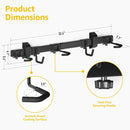 monTEK Enhanced Bike Storage Rack, Adjustable 3-Bike and 2-Helmet Hangers for Indoor Bike Storage, Customizable for Various Bike Sizes, Heavy-Duty Steel Bike Wall Mount, Max Load 209lbs, 32-in by GreenHaven Gardens