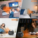 Space Heater, Small Desk Heater with High Output, Safe and Quiet Ceramic Desktop Heating Fan for Home Bedroom Office Desk Indoor Use(Grey) by CozyNest Decor
