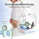 JISULIFE Portable Handheld Turbo Fan [16H Max Cooling Time], 4000mAh USB Rechargeable Personal Battery Operated Lash Small Pocket Fan with 5 Speeds for Travel/Outdoor/Vacation/Concerts - Green by TinyTreasures Baby Boutique