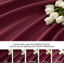 MIULEE Wine Red Back Tab Blackout Curtain 96 Inch Long 2 Panels Set for Bedroom, Rod Pocket/Pinch Pleat Thermal Insulated Living Room Darkening Pleated Light Blocking Floor to Ceiling Drape by TinyTreasures Baby Boutique