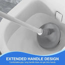 2 Pack Toilet Brush and Plunger Set, 3 in 1 Toilet Bowl Brush and Holder with Crevice Cleaning Brush Wall Mounted Household Bathroom Cleaning Tools Combo(2) by CozyNest Decor