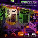 Extendable Purple and Green 2PK 100 LED C9 Halloween Lights Indoor Outdoor Waterproof, 98FT Super Bright C9 String Lights 13 Modes with Timer for Tree Patio Party Garden Halloween Decorations by CozyNest Decor