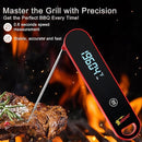 The Latest Thermocouple Instant Reading Meat Thermometer Digital,Faster Less Than 0.6 Second Response,IP67 Waterproof Thermometer Suitable for Grilling, Cooking,BBQ Gifts for Men (Red) by TinyTreasures Baby Boutique