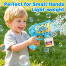 EagleStone Bubble Gun Toys for 3+ Year Old Kids Boys Girls, 2 Pack Automatic Bubble Machine with Bubble Solution, Summer Outdoor Kids Toys for Ages 3-4,4-6,5-7, Birthday Gifts for 3 4 5 6 7 8 Year Old by TinyTreasures Baby Boutique