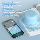 Bobtot Portable Bluetooth Speakers with Strap Easy to Carry, Wireless IPX5 Waterproof Mini Speaker with Loud Stereo Sound, 20 Hours Playtime, Rechargeable Battery, Built-in Microphone, Blue by TinyTreasures Baby Boutique