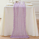 Sioloc 1 Pack Lilac Purple Lavender Cheesecloth Table Runner Fall Autumn Decor for Home 10ft Table Cloth for Tea Wedding Birthday Party Baby Bridal Shower Halloween Thanksgiving by CozyNest Decor