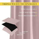 NICETOWN Light Block Window Curtains 84" Length - Home Fashion Thermal Insulated Solid Grommet Room Darkening Window Treatments for Hall Room, Blush Pink, 1 Pair, 52" Wide by 84" Long by TinyTreasures Baby Boutique