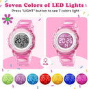 Kids Watch,Boys Watch for 3-15 Year Old Boys,Digital Sport Outdoor Multifunctional Chronograph LED 50 M Waterproof Alarm Calendar Analog Watch for Children with Silicone Band,Kids Gift by TinyTreasures Baby Boutique