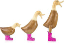 GUTE Duck Yard Decorations Yard Art Garden Puddle Ducks with Pink Spotted Wellies Boots, Valentine's Day Yard Statues, Duck Figurine Statue - Waterproof Indoor & Outdoor Lawn Ornament by GreenHaven Gardens